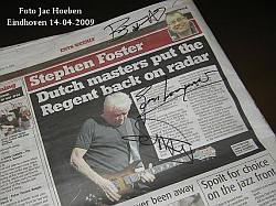 UK newspaper signed concert review Ipswich England show March 12 2009